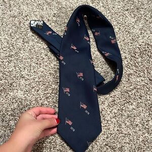 American Flag Bicentennial Vintage Forte 1776 Patriotic Tie